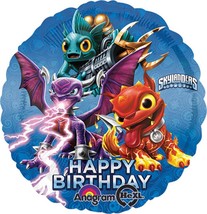Skylanders Birthday Balloon 18in Round Foil Mylar Party Decoration Game ... - $3.50