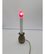Vintage Brass Pineapple Electric Candlestick Table or Window Lamp - $16.00