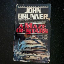 A Maze of Stars John Brunner 1992 Science Fiction Paperback Hugo Award W... - $13.73