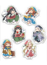 Hakumei &amp; Mikochi Characters Die Cut Sticker Set Anime Licensed NEW - £6.05 GBP