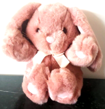 Vintage Plush Creations Inc Plump Plush PINK Bunny Rabbit Thailand  1992 - £31.18 GBP