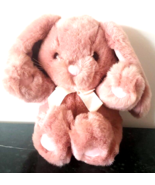 Vintage Plush Creations Inc Plump Plush PINK Bunny Rabbit Thailand  1992 - $53.69 CAD