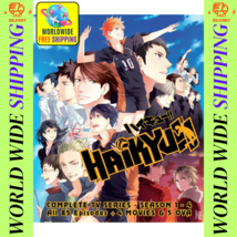 Haikyu Anime DVD Season 1-4 Vol. 1-85 End + 4 Movies + 5 OVA English Dubbed - £49.22 GBP