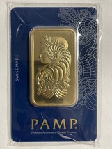 Gold Bar 50 Grams Pamp Suisse Fine Gold 999.9 In Sealed Assay - $3,375.00