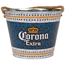 Corona Extra Stainless Steel Bucket with Rope Handle Blue - £22.30 GBP