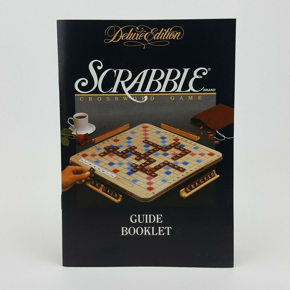 Scrabble Deluxe Rule Instruction Guide Booklet Manual Replacement Game Part 1989 - $4.45