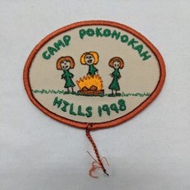 Camp Pokonokah Hills 1998 New Aburun Wisconsin Embroidered Iron On Patch... - £37.83 GBP