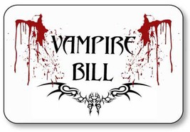 Vampire Bill True Blood Pin Fastener Name Badge Halloween Costume Prop Cosplay - £12.50 GBP