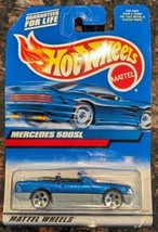 NIP Vintage Mattel Hot Wheels #134 - Mercedes 500SL Blue Die Cast, NEW IN BOX - £6.24 GBP