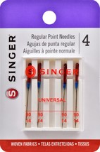 Singer Universal Regular Point Machine Needles-Size 14/90 4/Pkg - $14.73