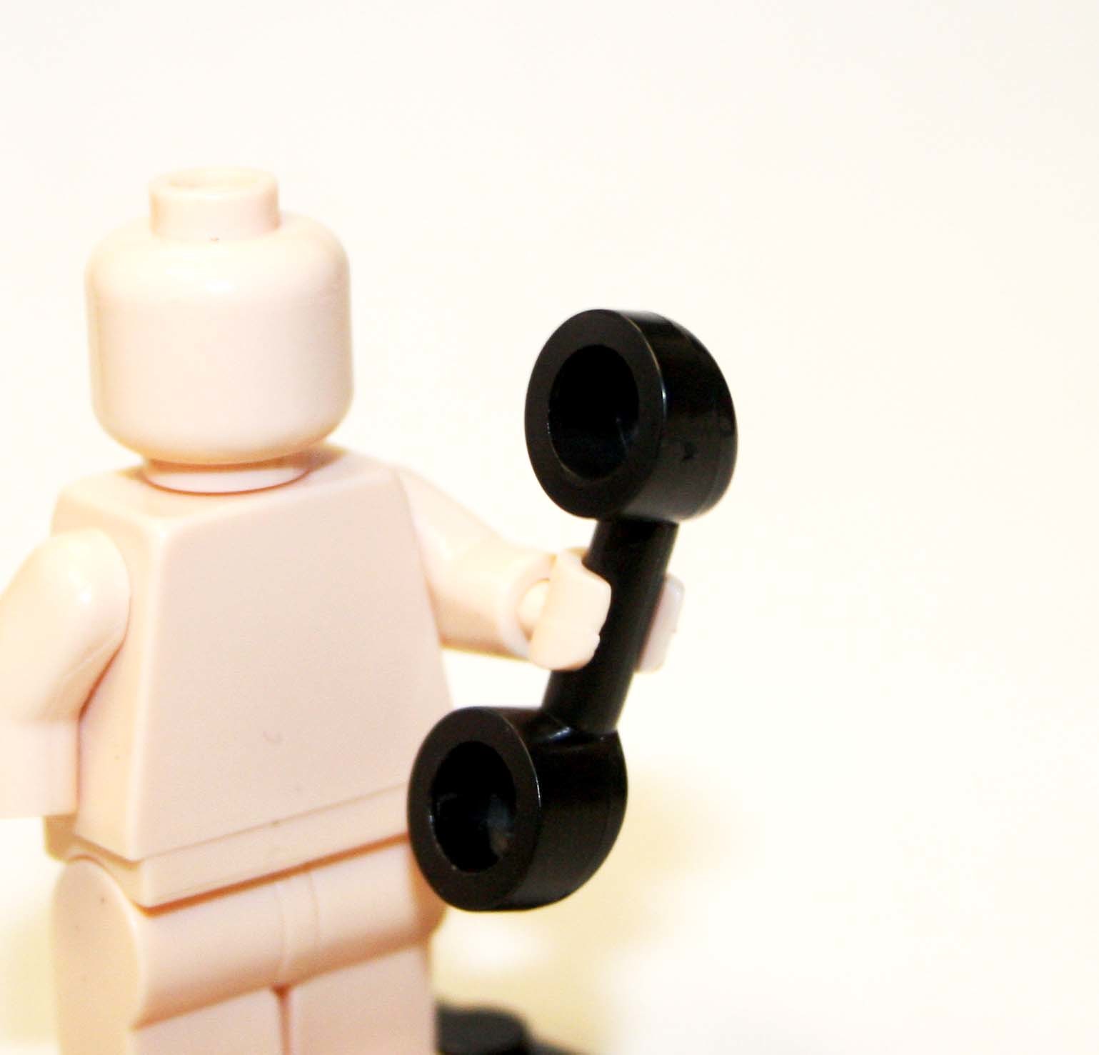 Building Phone Receiver For Minifigure Custom - $1.50