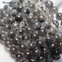 (2 bracelets/set) natural  Herkimer Diamond energy quartz 8-9mm smooth round loo - £38.36 GBP