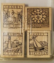 Stampin Up 2001 Set NEW SPECIAL FATHER, THANKS, HAPPY BIRTHDAY, CONGRATU... - $11.87