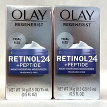 Olay Regenerist Retinol 24 + Peptide Night Hydrating Moisturizer 0.5 Oz 2 Pack - $12.00