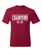 Oklahoma Sooners 2020 Cotton Bowl Champions T-Shirt - $19.99