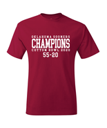 Oklahoma Sooners 2020 Cotton Bowl Champions T-Shirt - £15.92 GBP