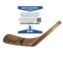 Nate Schmidt Winnipeg Jets Auto Hockey Stick Blade Beckett Autograph BAS COA - £101.24 GBP