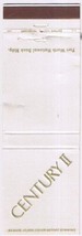 Matchbook Cover Century II Fort Worth Bank Building Fort Worth Texas - £2.21 GBP