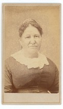 Antique CDV Circa 1870s Otto C. Pasel Lovely Older Woman in Dress St. Paul, MN - £7.41 GBP