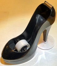 Scotch Black High Heel Tape Dispenser  Magic Stiletto Black Pump Shoe Desk - £17.57 GBP