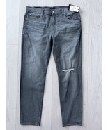 7 for all Mankind Slimmy Slim Straight Leg Jeans Active Sport Grey ( 38 ) - $1,867.65 MXN