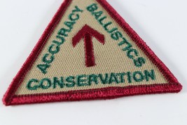 Vtg Accuracy Ballistics Conservation Triangle Boy Scouts America BSA Camp Patch - £9.34 GBP