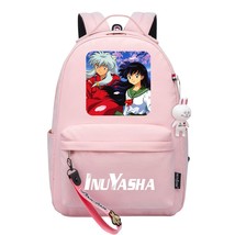 New Kawaii Anime Inuyasha Boy Girls Kids School Book Bags Women Bagpack Teenager - £40.40 GBP