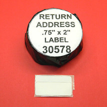 12,000 RETURN ADDRESS / BARCODE LABELS fit DYMO 30578 - BPA Free - £82.33 GBP