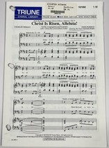 Christ is Risen Alleluia by John Purifoy SATB Keyboard Sheet Music Triun... - $3.95