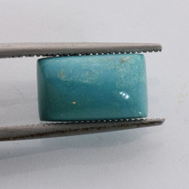 American Turquoise Rectangle Cabochon Blue Green Untreated Gemstone 5.41 carat - £68.00 GBP