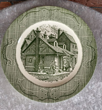 Vintage Royal China The Old Curiosity Shop 10&quot; Dinner Plate Brick Building Chimn - £3.00 GBP