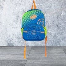 Nerf Target Blue Green Backpack Bookbag 16x12x5 - £21.26 GBP