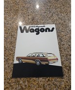 Original 1972 Plymouth Station Wagon Sales Brochure Satellite Fury Suburban - $7.91