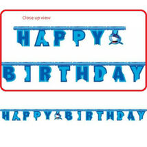 Shark Splash Party Banner - Birthday Party Supplies - $3.52