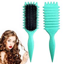 Candy Brush Curly Hair Defining Boar Bristle Brush Green - $183.98 MXN