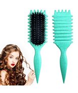Candy Brush Curly Hair Defining Boar Bristle Brush Green - $183.98 MXN