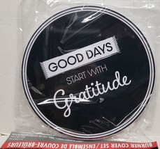 Set of 2 Stovetop Burner Covers (1-10&quot;&amp;1-8&quot;) GOOD DAYS START WITH GRATIT... - £11.07 GBP