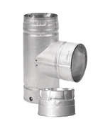 Duravent Pellet Stove Pipe Vent 3 Inch Tee Clean Out Cap Chimney Accesso... - $72.32