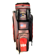 Datrek USA Ryder Cup 1985 Belfry Golf Cart Carry Bag 7-Way Red White Blue - $98.99