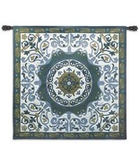 53x53 SUZANI INDIGO Geometric Blue Asian Tribal Ornate Tapestry Wall Han... - $188.10