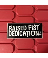 Raised Fist Dedication Promotional Album Release Sticker 5.5 x 2.25 Bran... - $6.12 CAD