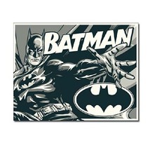 Batman Duotone Comic Super Hero DC Marvel Retro Wall Decor Metal Tin Sig... - £11.81 GBP