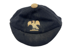 Antique School Girl Hat Beret Gorringes London Black Eagle 6 7/8 United Kingdom - £19.01 GBP