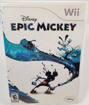 Disney Epic Mickey Nintendo Wii 2010 Action Adventure E Everyone Disc Very Good - £9.40 GBP