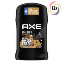 12x Sticks Axe Collision Leather &amp; Cookies Antiperspirant Deodorant | 50ml - £41.55 GBP