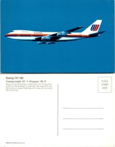 One(1) United Airlines Boeing 747-100 Passenger Airplane Plane Vintage Postcard - £7.51 GBP