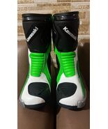 Mens Kawasaki Leather Long CE Motorbike Motorcycle Racing Sports Shoes B... - $245.00