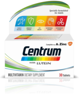 Centrum with Lutein, A to Zinc supplements for Adults with Vitamin B, C,... - $39.00