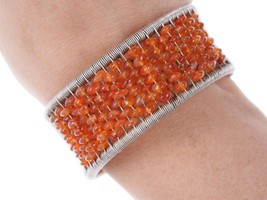 Tana Acton Woven Sterling wire agate cuff bracelet - £205.11 GBP