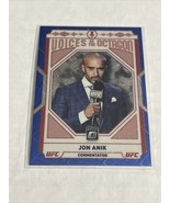 2022 Optic UFC Jon Anik #122 Voices of the Octagon Blue Velocity Prizm SP - $7.70